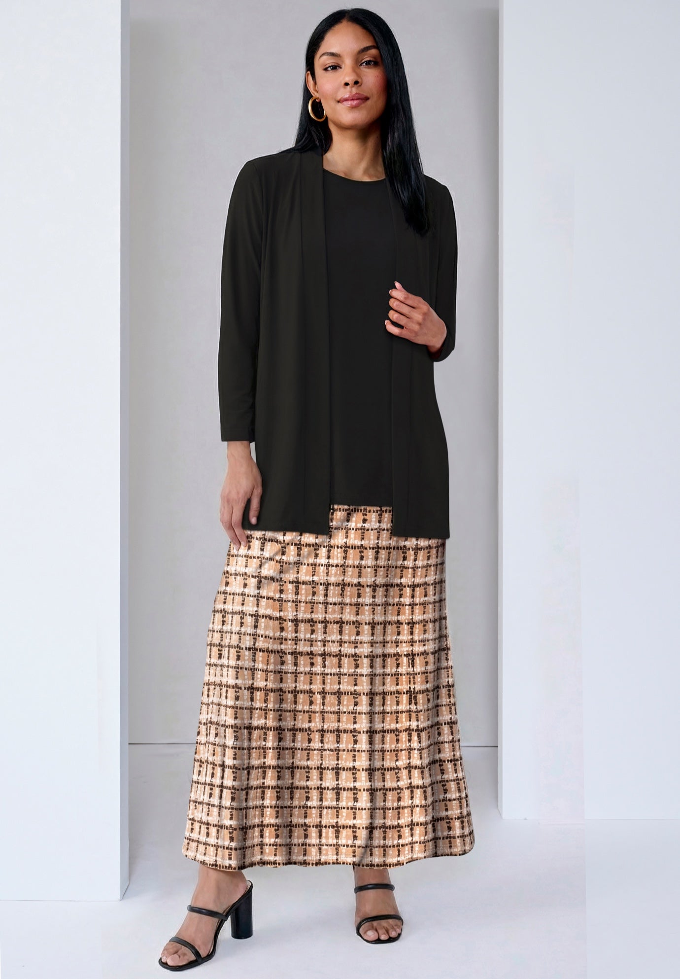 Stretch Knit Maxi Skirt image number 3