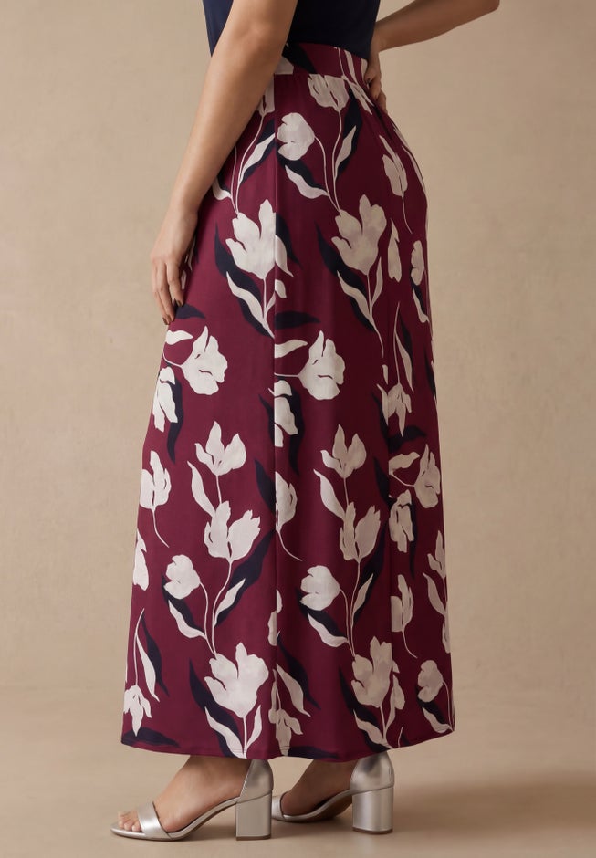 Stretch Knit Maxi Skirt image number 2