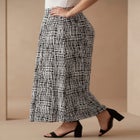 Stretch Knit Maxi Skirt image number null