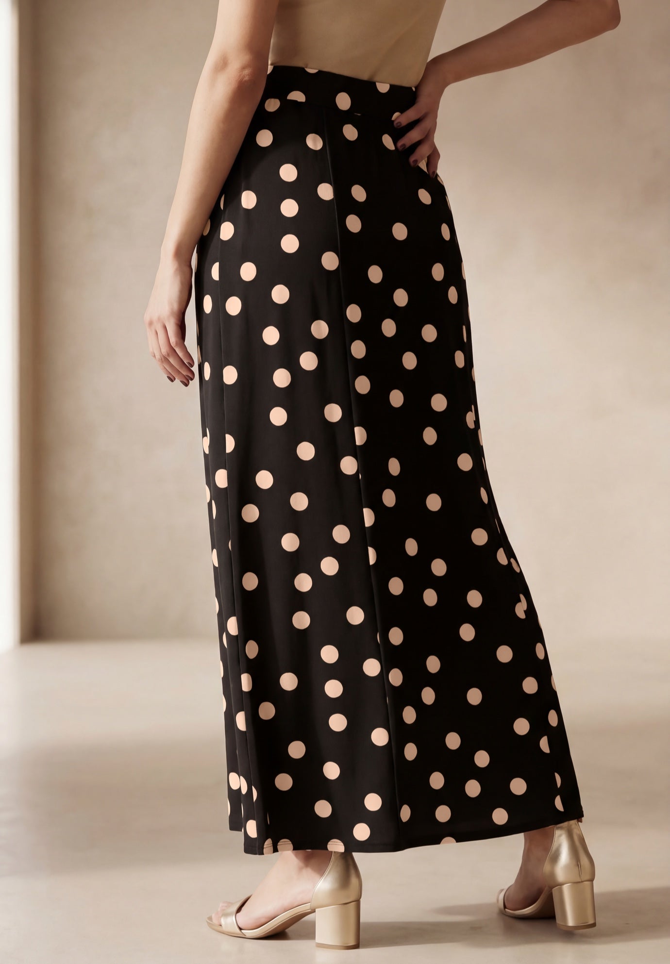 Stretch Knit Maxi Skirt image number 1