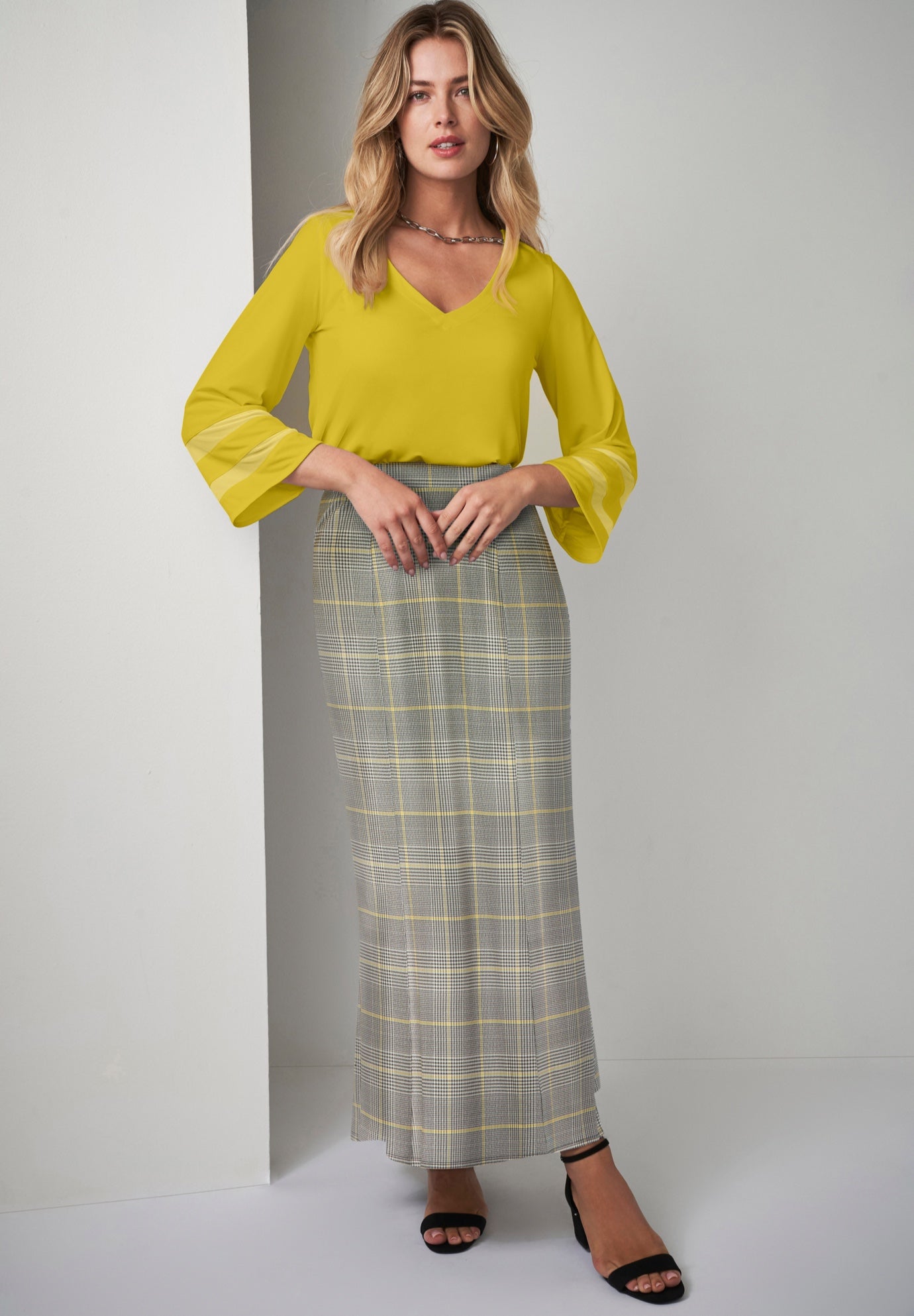Stretch Knit Maxi Skirt image number 0