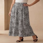 Stretch Knit Maxi Skirt image number null