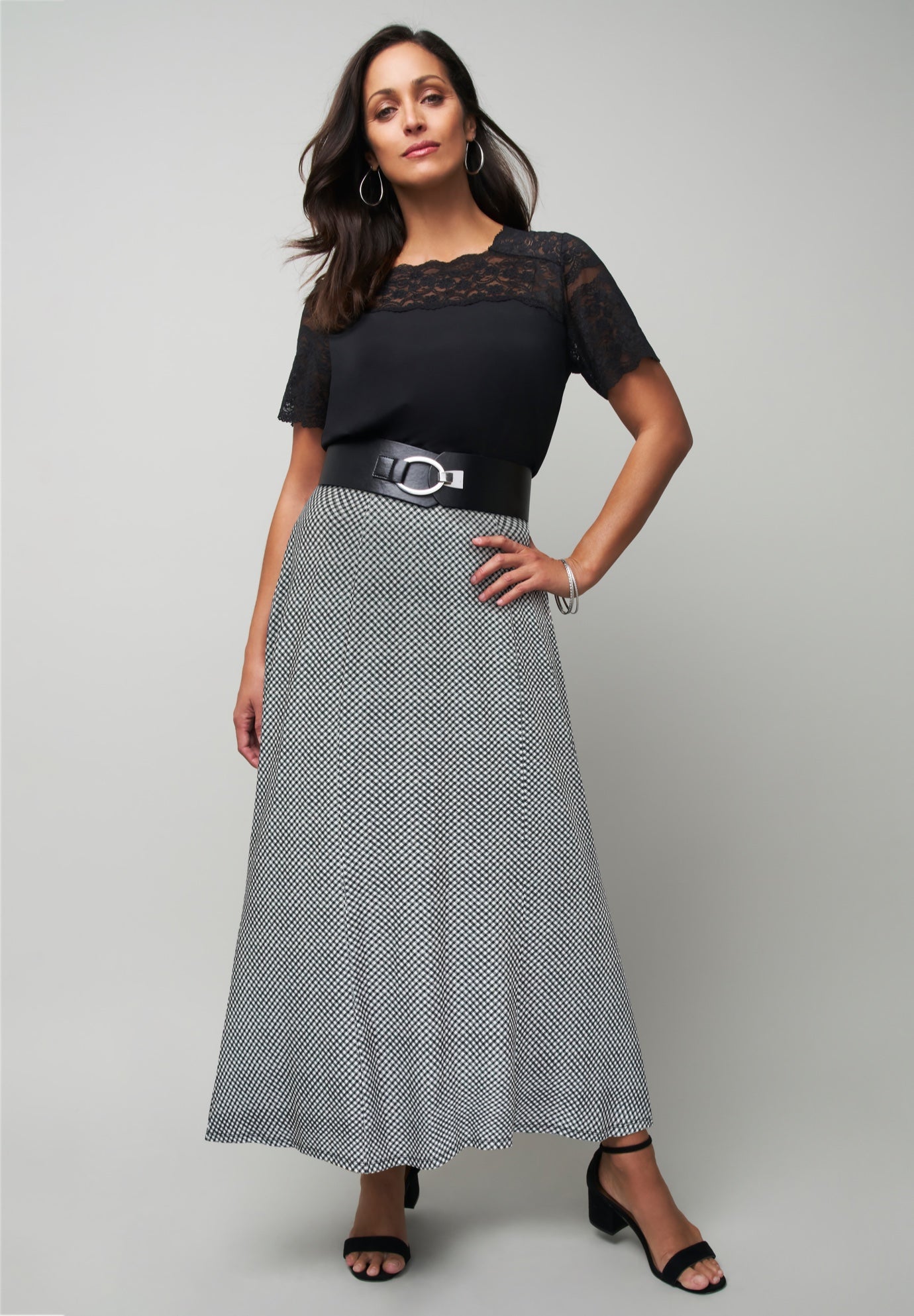 Stretch Knit Maxi Skirt image number 0