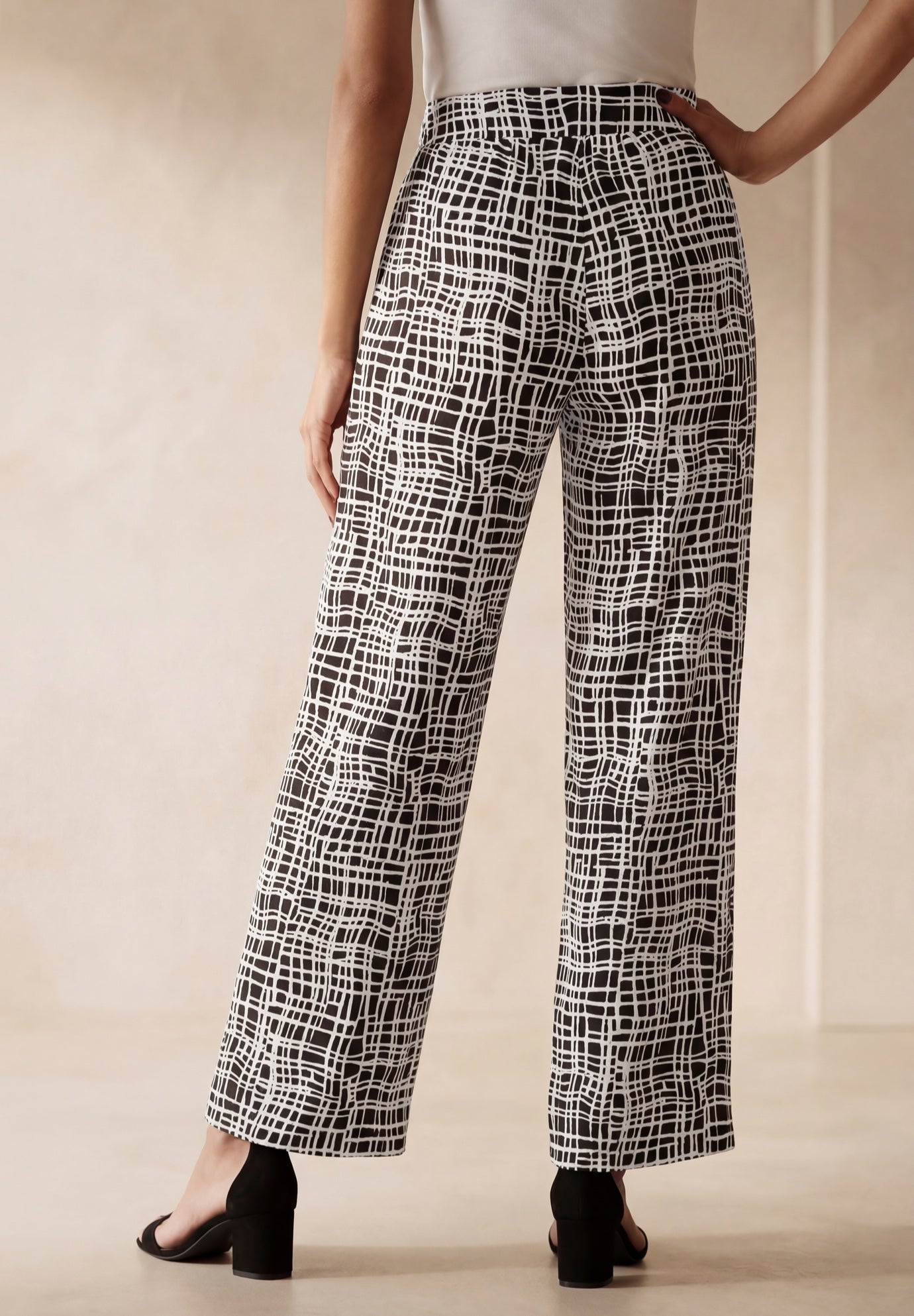 Stretch Knit Wide Leg Pant image number 1