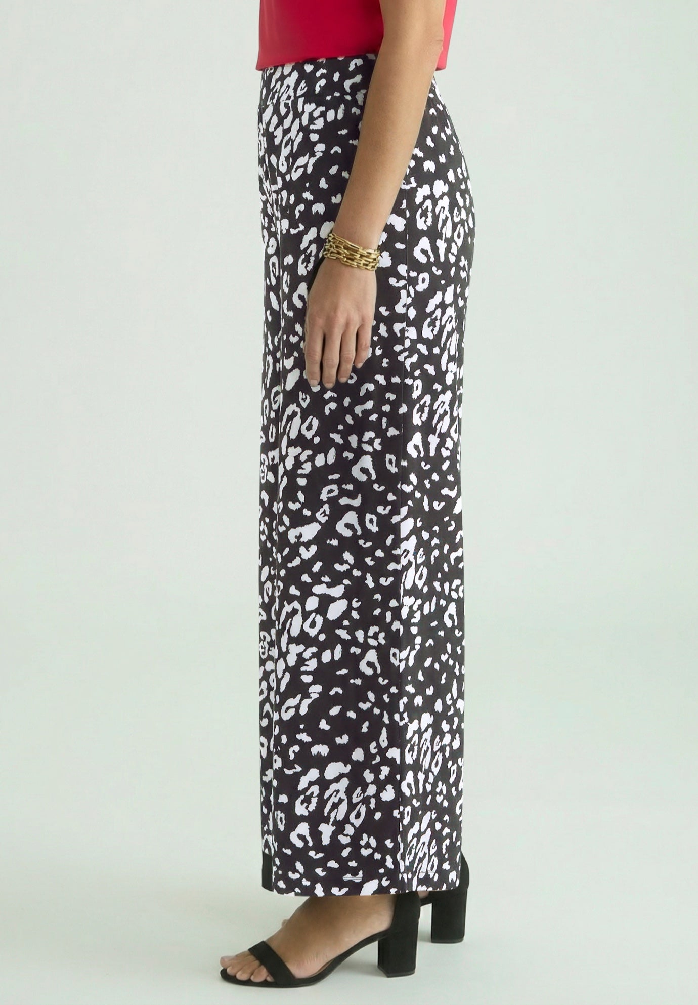 Stretch Knit Wide Leg Pant image number 2