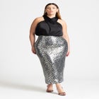 Maxi Sequin Skirt image number null