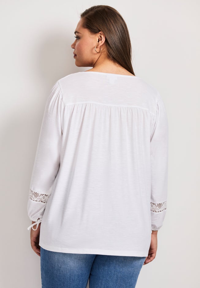 Crochet Trim Top image number 1