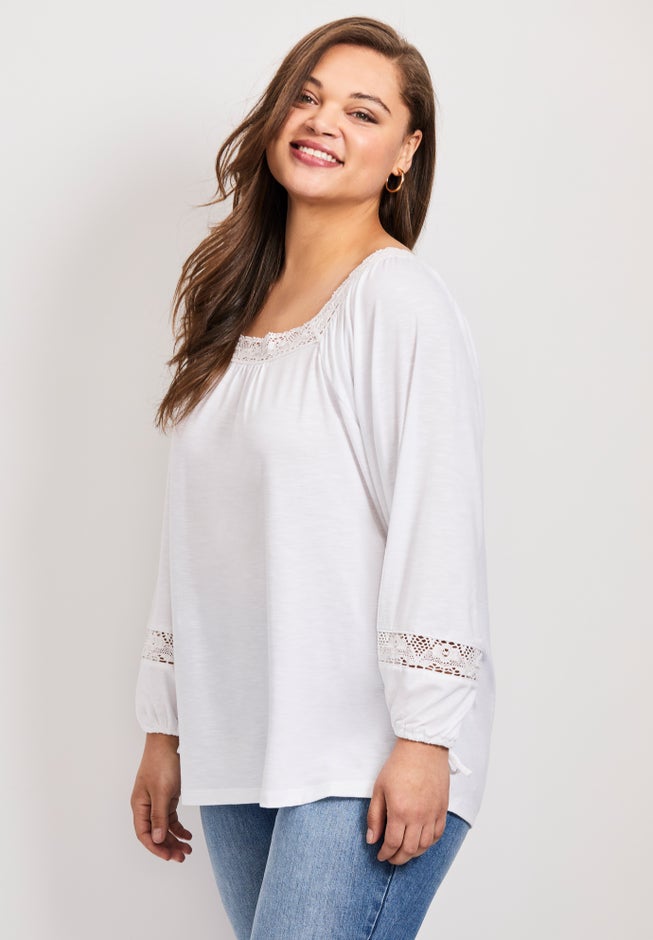 Crochet Trim Top image number 2