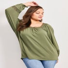 Crochet Trim Top image number null