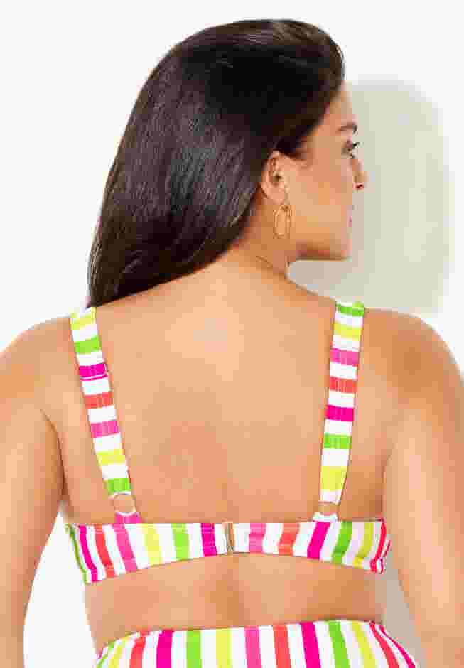 Cup Sized Tie Front Underwire Bikini Top image number 1
