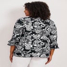 Tiered Ruffle Sleeve Top image number null