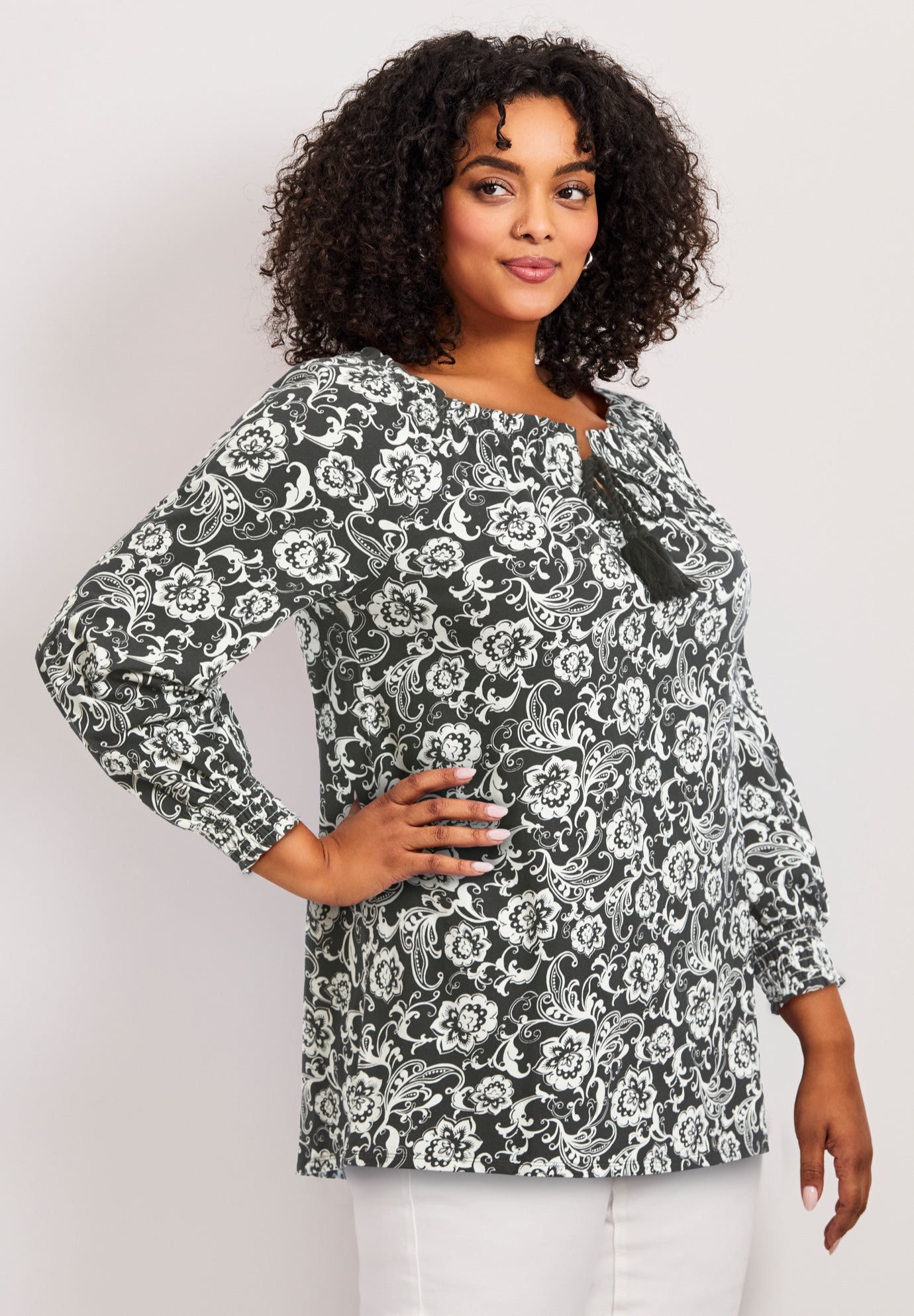 Ombre Print Top image number 2