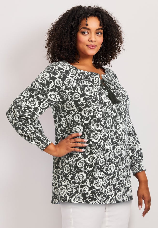 Ombre Print Top image number 2