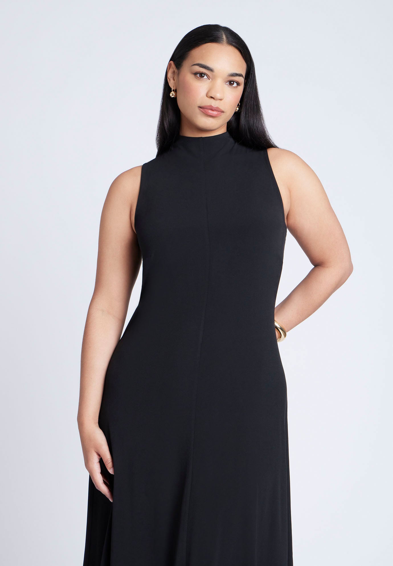 Mock Sleeveless Maxi Dress image number 2