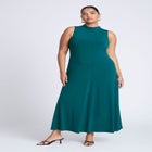 Mock Sleeveless Maxi Dress image number null