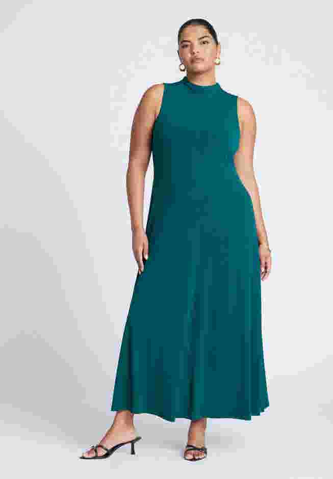 Mock Sleeveless Maxi Dress image number 1