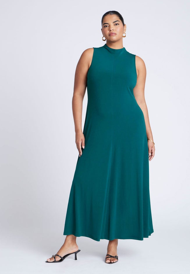 Mock Sleeveless Maxi Dress image number 1