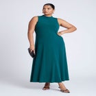 Mock Sleeveless Maxi Dress image number null