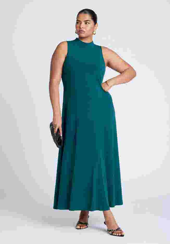 Mock Sleeveless Maxi Dress image number 0
