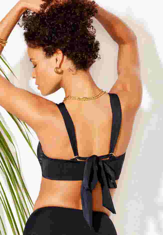 Twist Front Rosette Bikini Top image number 1