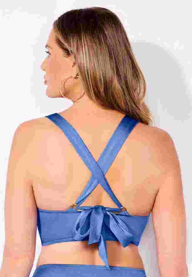 Twist Front Rosette Bikini Top image number 1