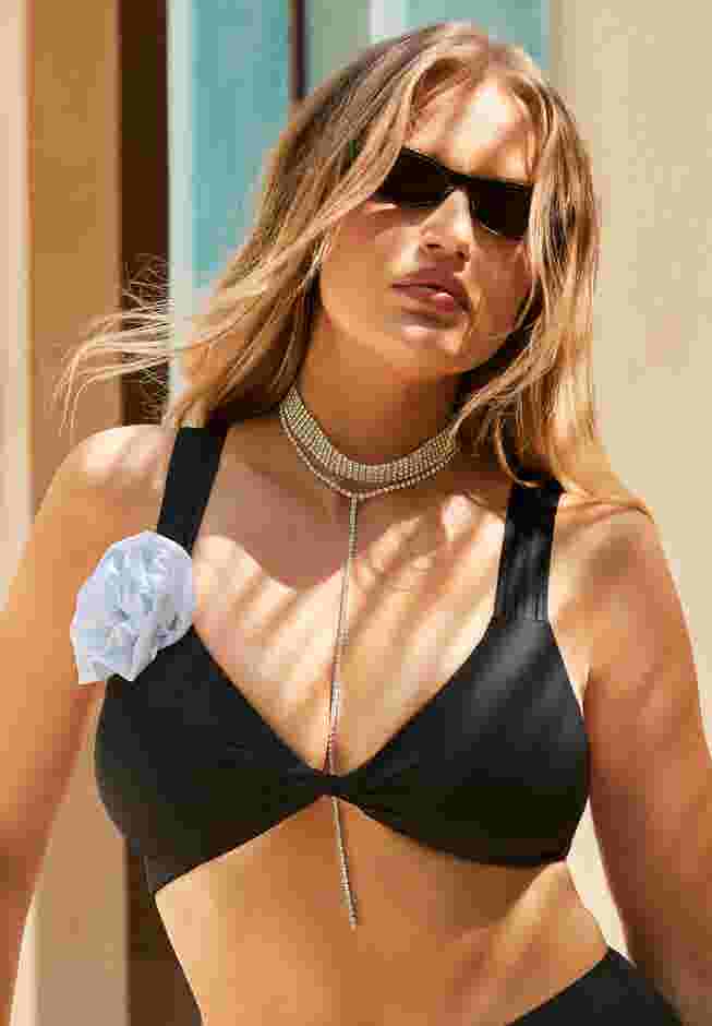 Twist Front Rosette Bikini Top image number 0