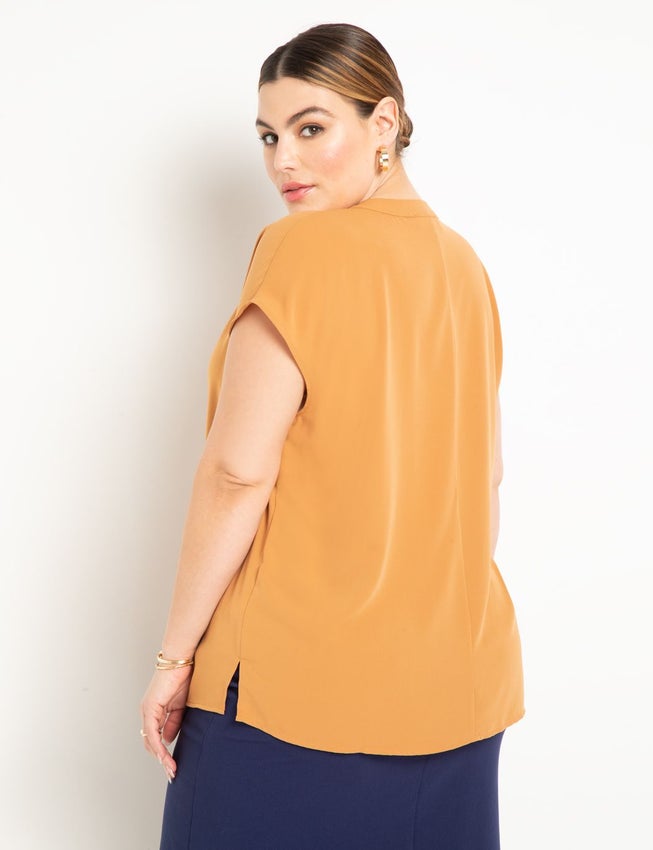 Notch Collar Blouse image number 1