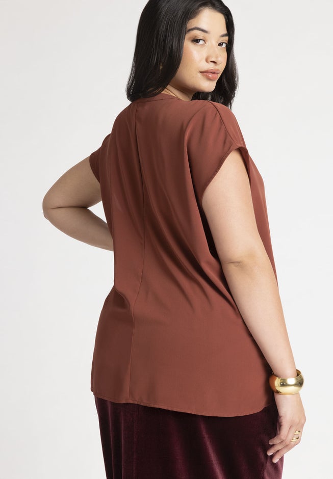 Notch Collar Blouse image number 1