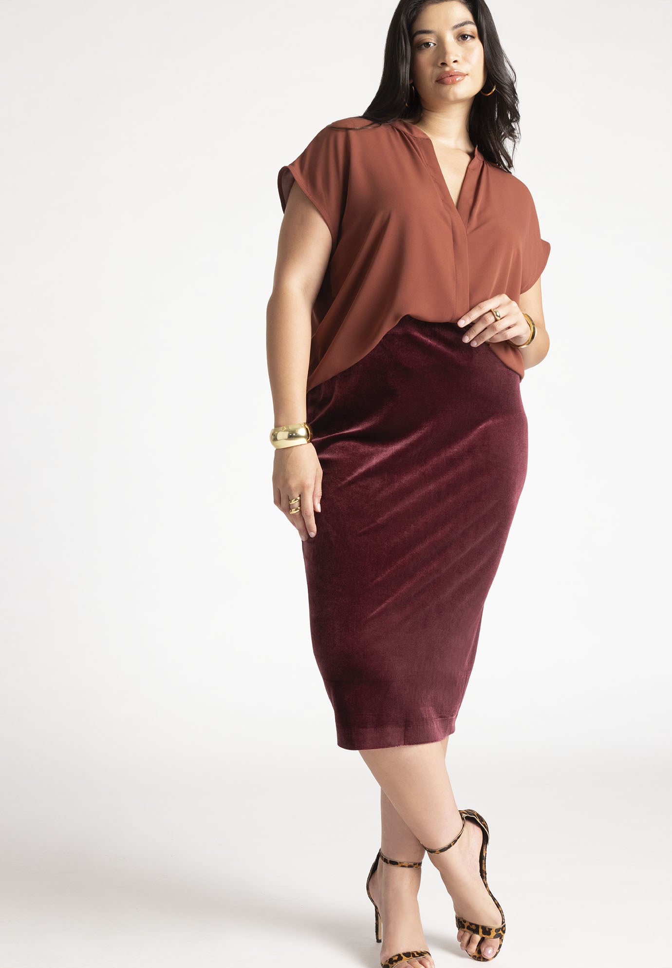 Notch Collar Blouse image number 2