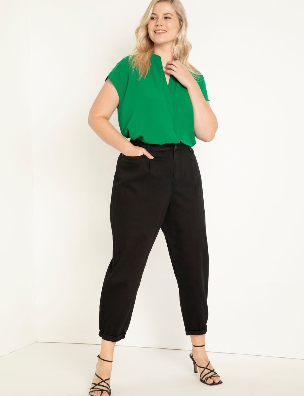 Notch Collar Blouse image number 2