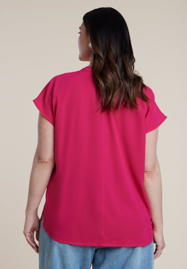 Notch Collar Blouse image number 3