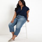 Notch Collar Blouse image number null