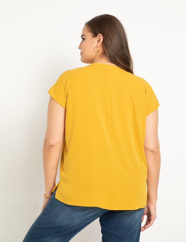 Notch Collar Blouse image number 1