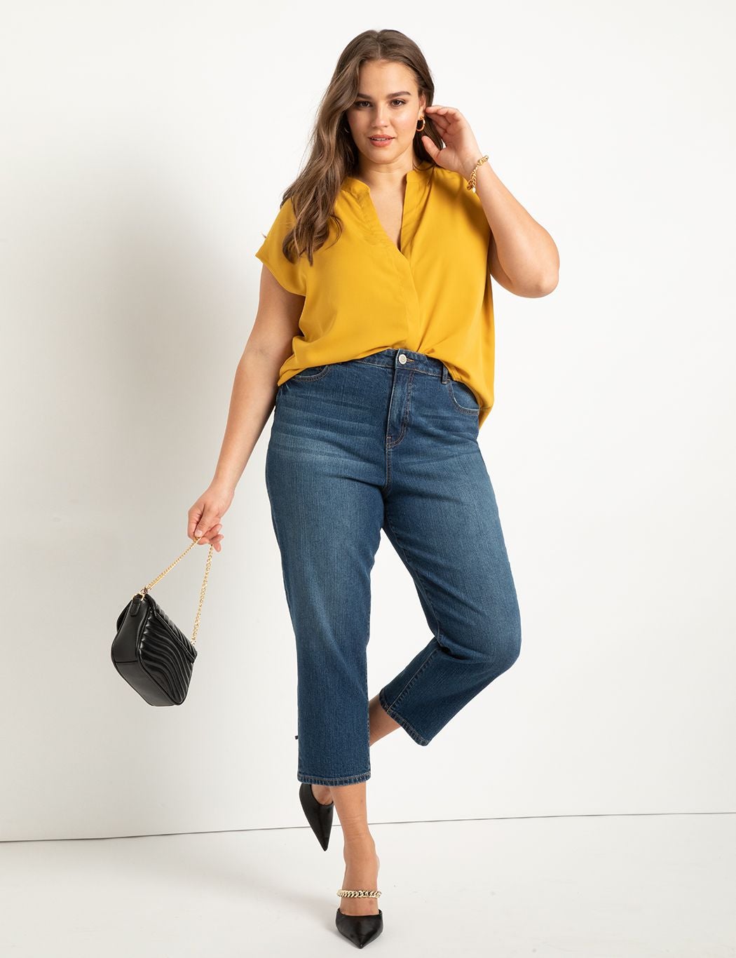 Notch Collar Blouse image number 2