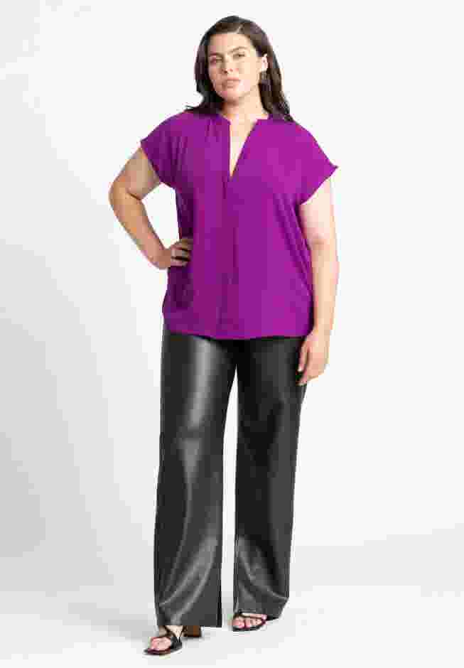 Notch Collar Blouse image number 2