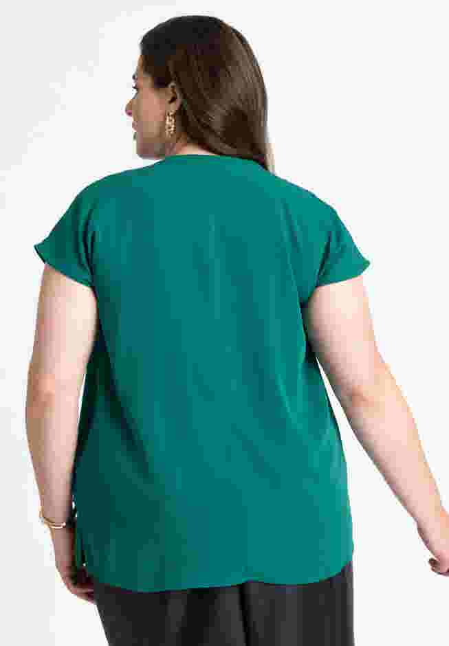 Notch Collar Blouse image number 1