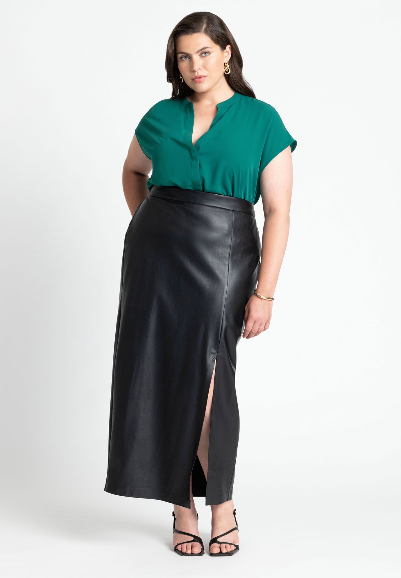 Notch Collar Blouse image number 2