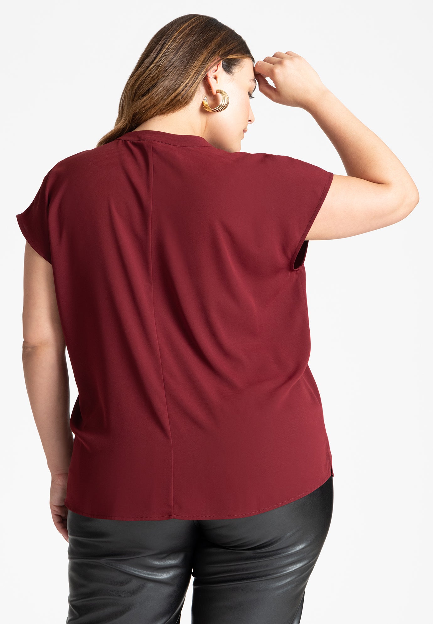 Notch Collar Blouse image number 1