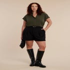 Notch Collar Blouse image number null