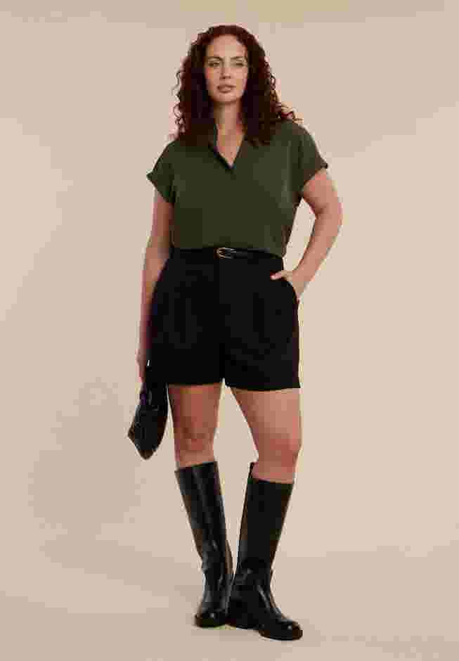 Notch Collar Blouse image number 2