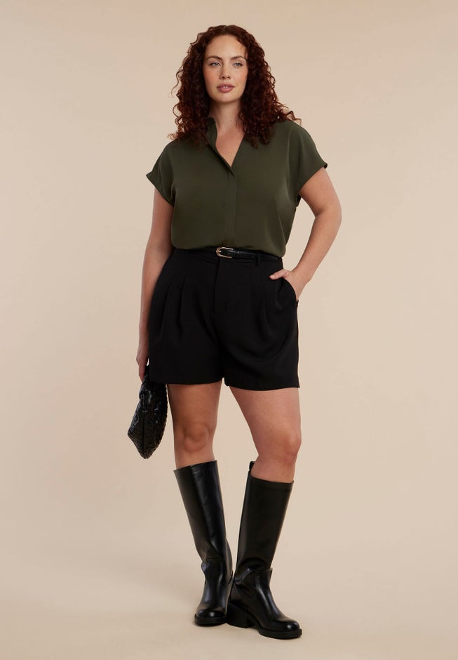 Notch Collar Blouse image number 2