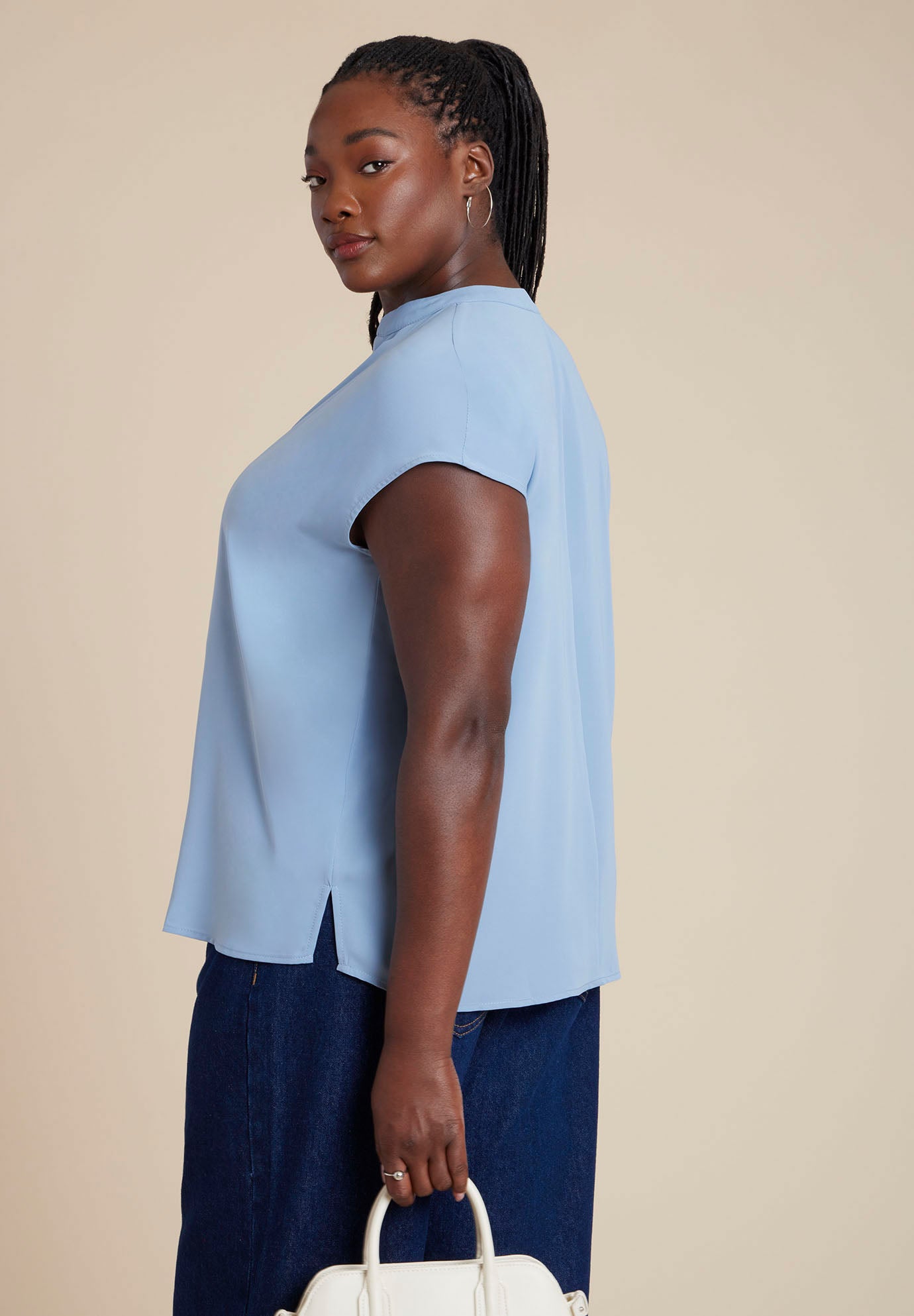 Notch Collar Blouse image number 1