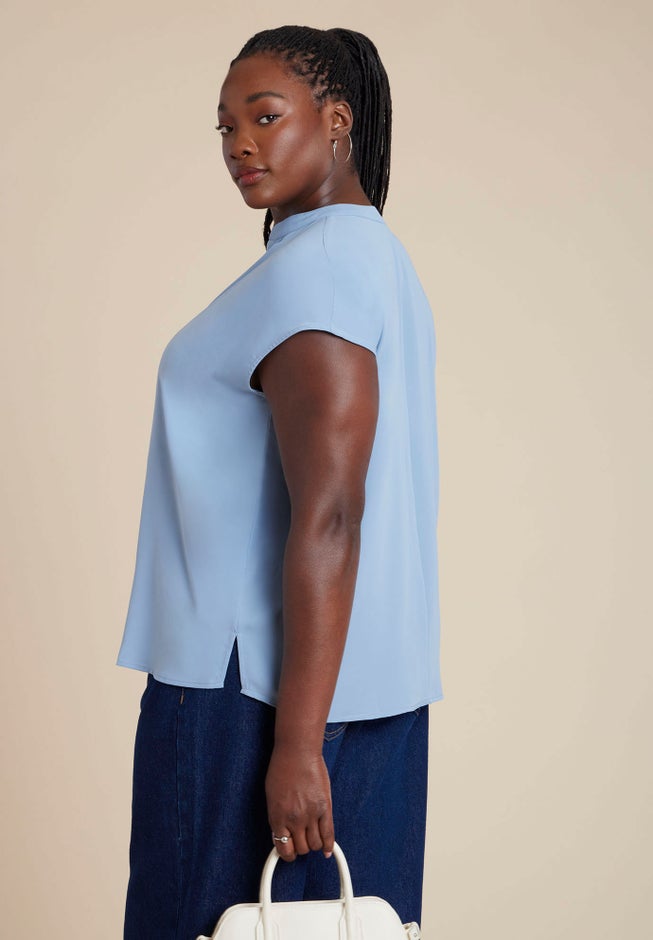 Notch Collar Blouse image number 1