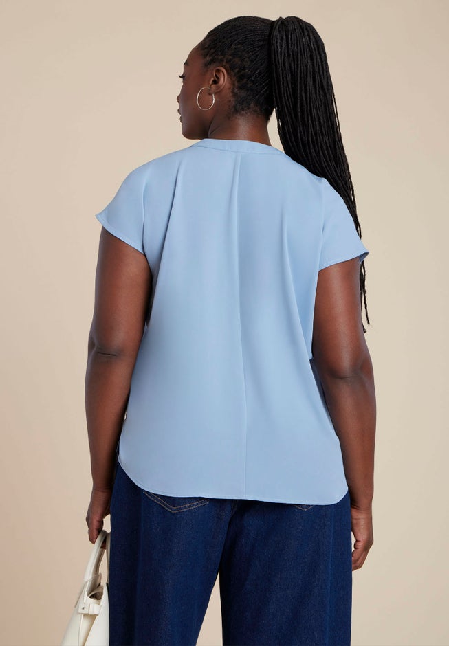 Notch Collar Blouse image number 2