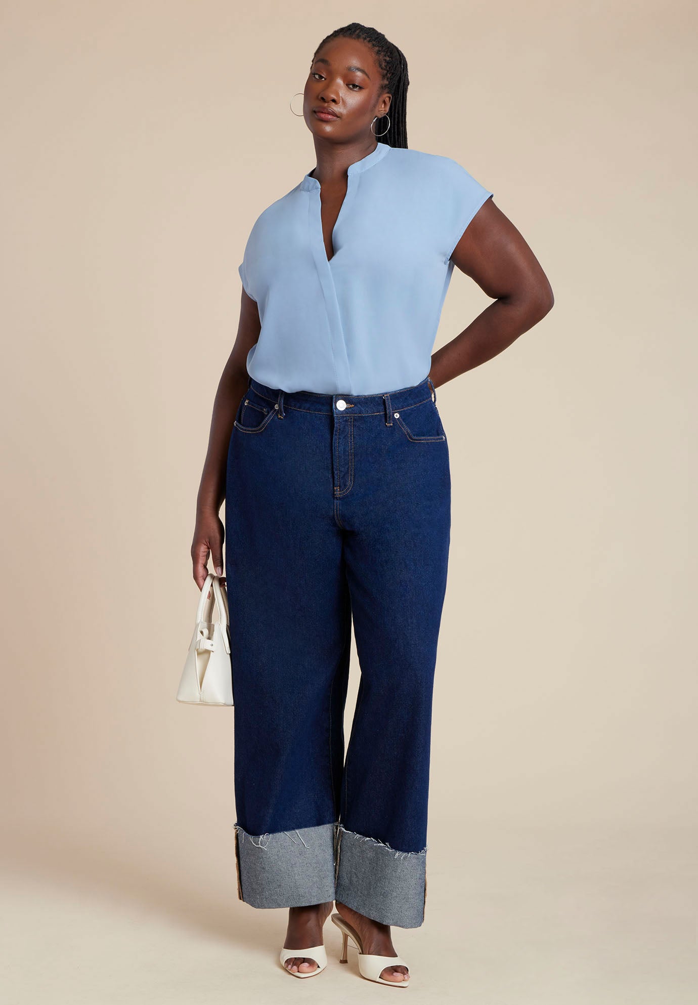 Notch Collar Blouse image number 3