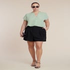 Notch Collar Blouse image number null