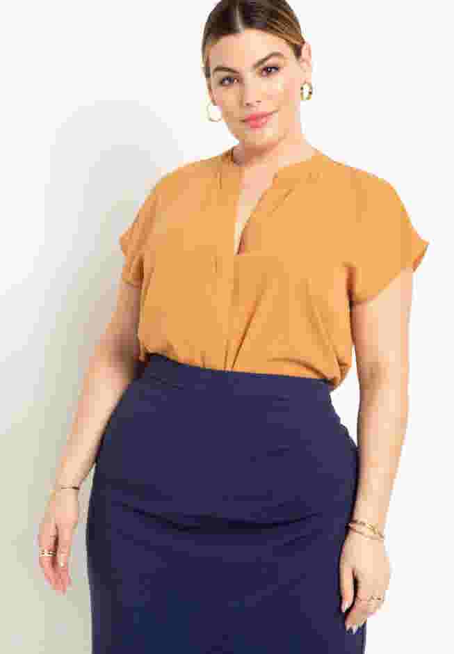 Notch Collar Blouse image number 0