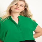 Notch Collar Blouse image number null