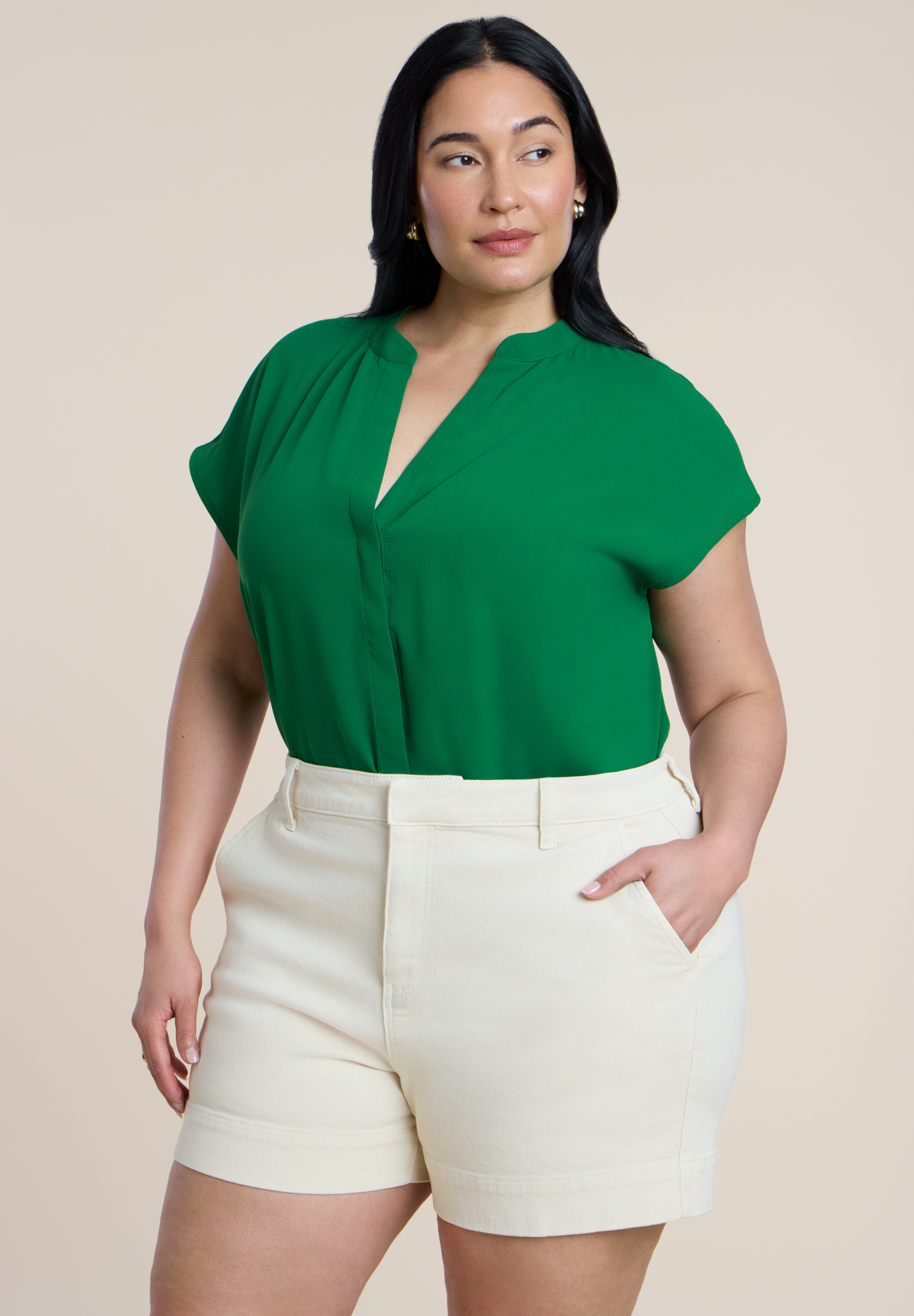 Notch Collar Blouse image number 0