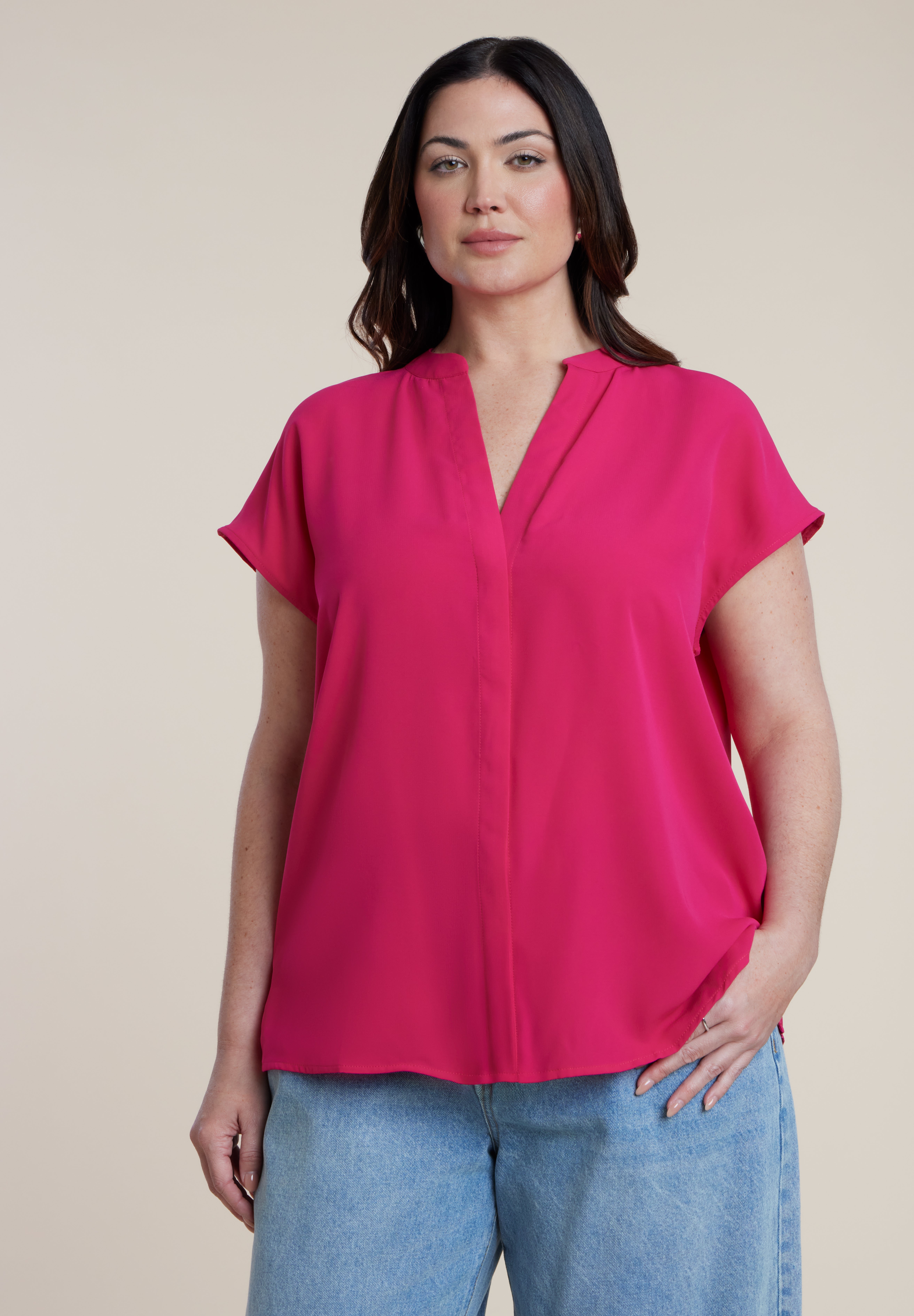 Notch Collar Blouse image number 0